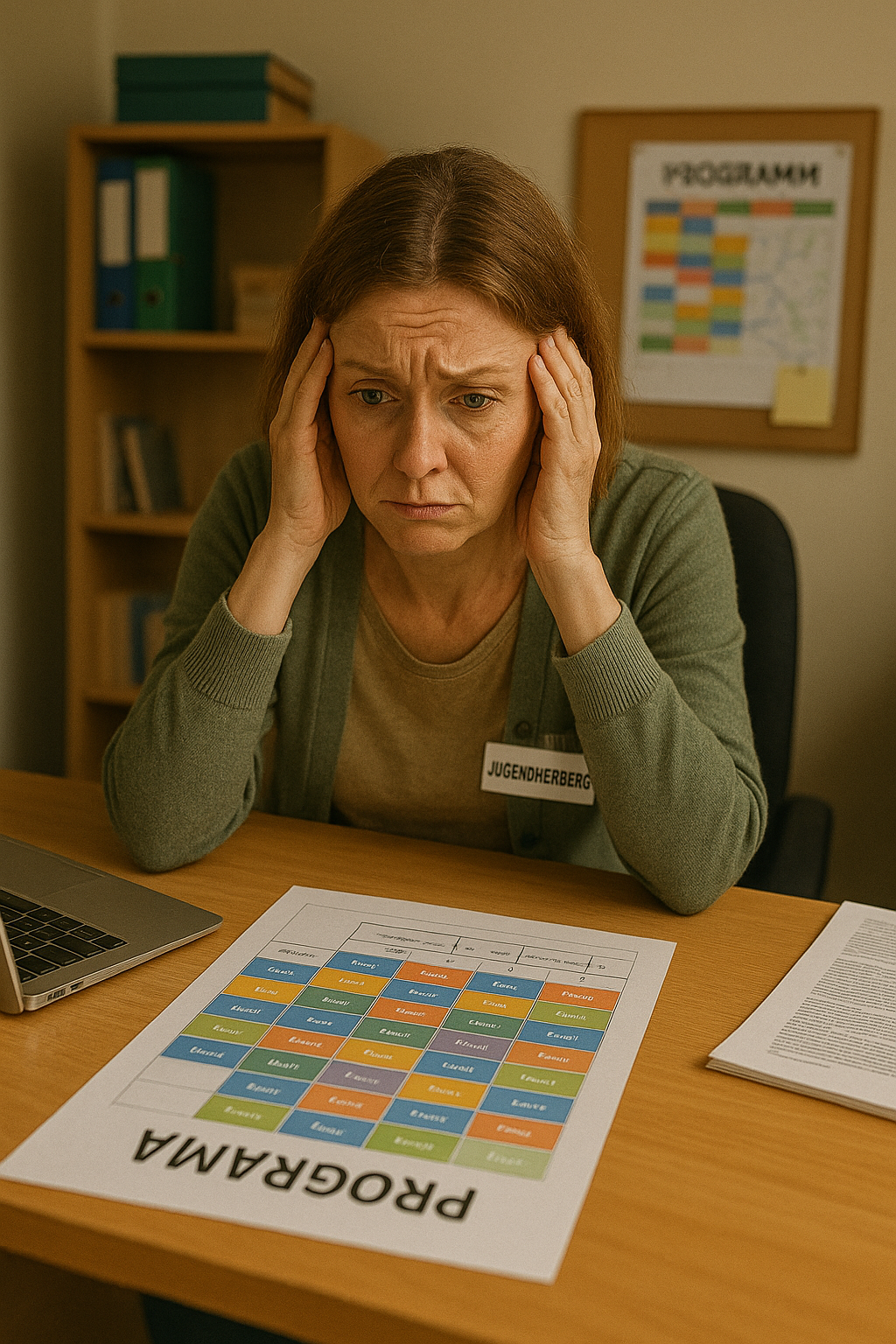 Jugendherbergen-Leiterin unter Stress